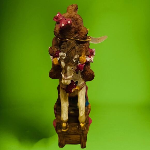 New! In box Vintage Joy Ride Bear by Regency Fine Arts Resin Rocking Chair Horse - Picture 7 of 8